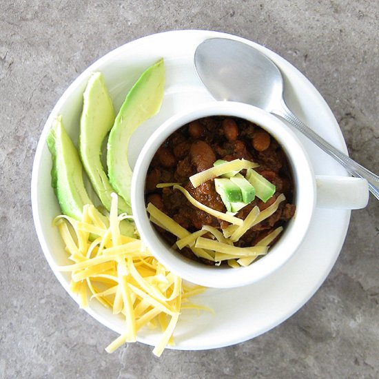 Ground Beef Chili with Beans