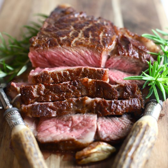 Reverse Sear Ribeye Steak