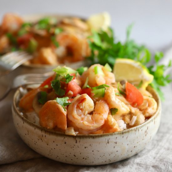 Quick and Easy Creamy Shrimp Creole