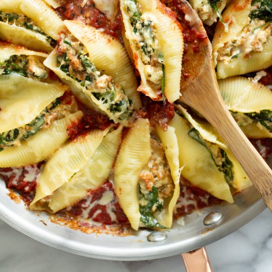 Sausage & Ricotta Stuffed Shells