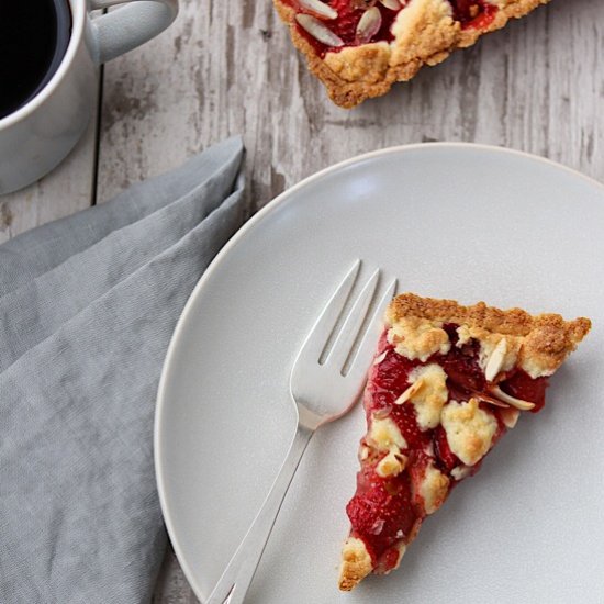 Finnish Strawberry Almond Tart