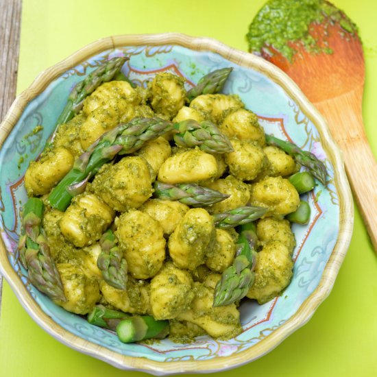 Asparagus & Parsley Pesto Gnocchi