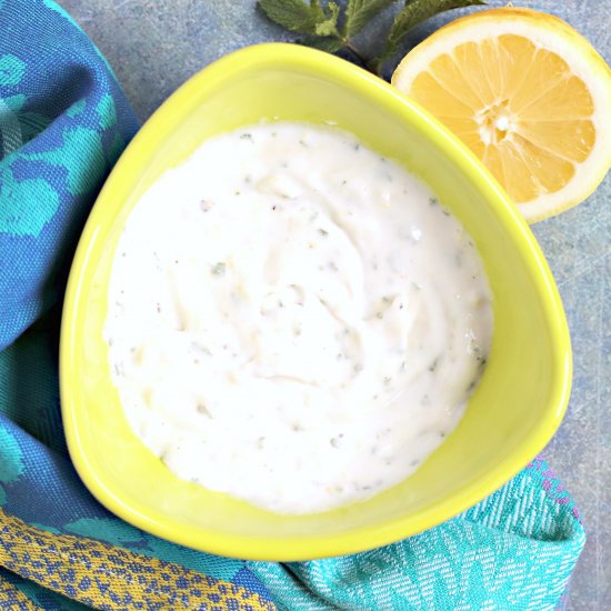 Greek Yogurt Sauce (Vegan)