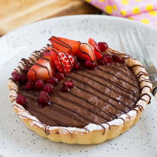 Chocolate Custard Tarts