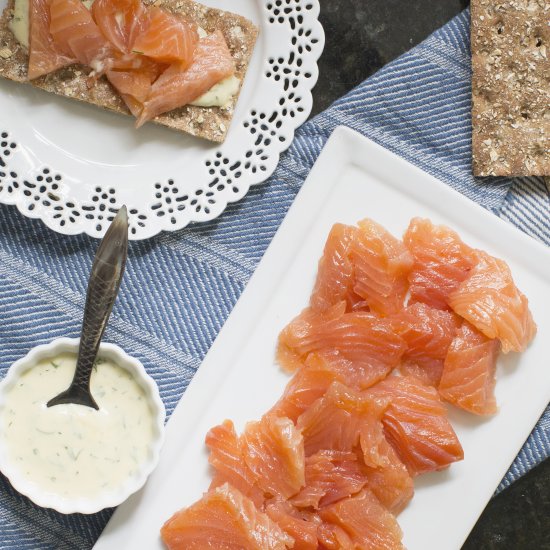 Gravlax with Swedish Mustard Sauce