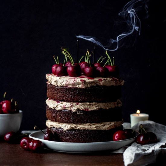 Double Chocolate Black Forest Cake