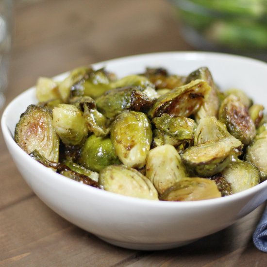 Honey Balsamic Roasted Brussel Spro