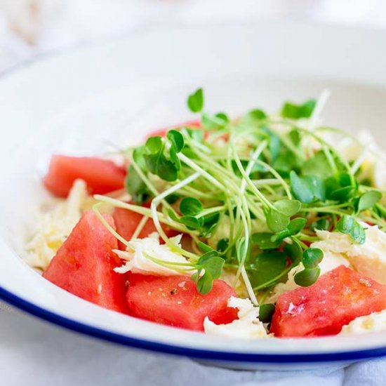 Mozzarella and Watermelon Salad