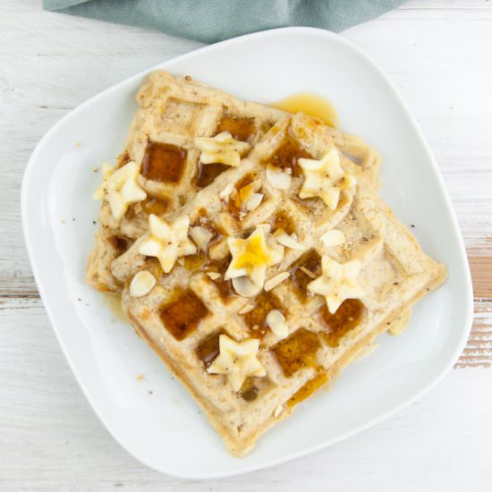 Vegan Banana Bread Waffles