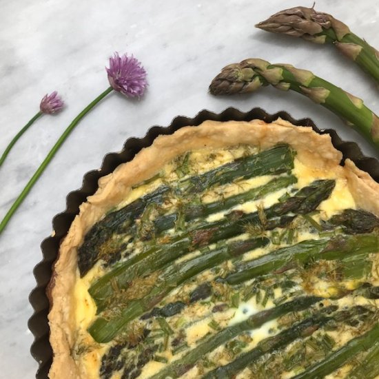 Asparagus Quiche with Fresh Herbs