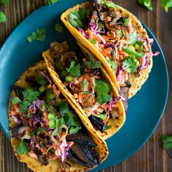 Roasted Portobello Mushroom Tacos