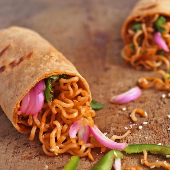 Vegan Garlic Noodles Wrap