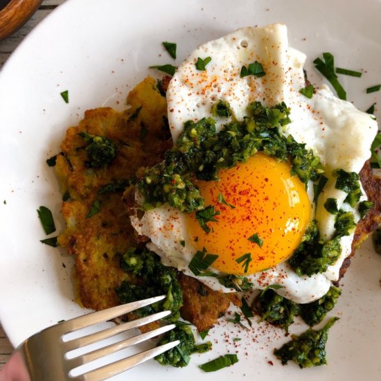 Spiced Cauliflower Fritters