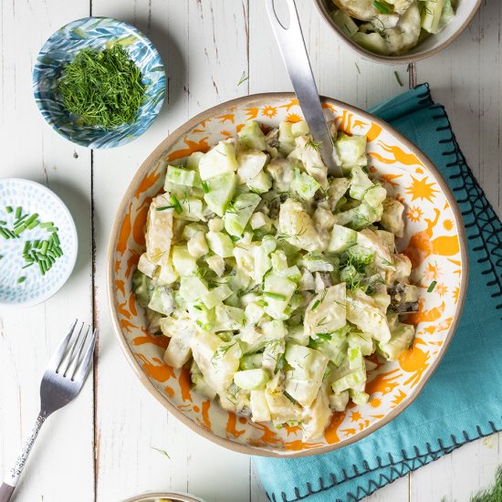 Potato and Broccoli Salad with Dill