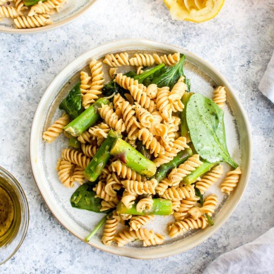 Lemon Asparagus Pasta Salad