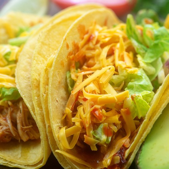 INSTANT POT CHICKEN TACOS