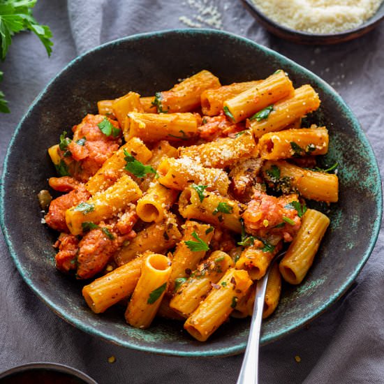 one pot sausage pasta