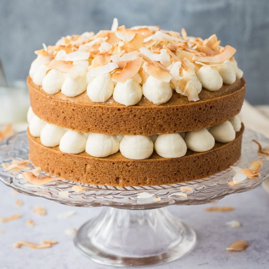 Coconut Layer Cake (Vegan)