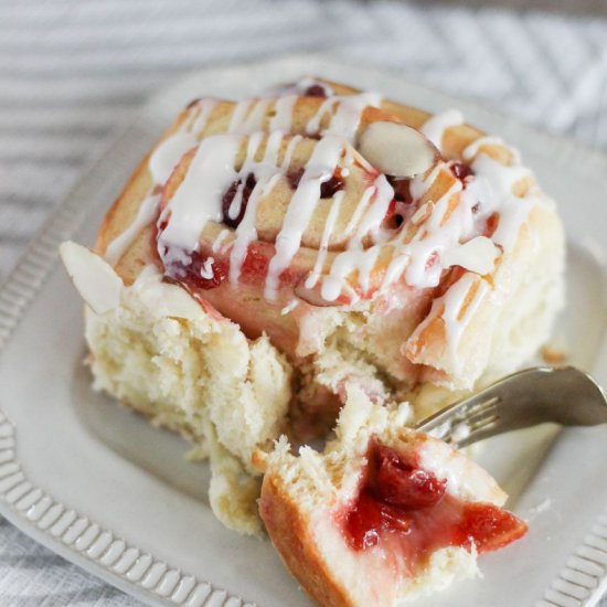 Cherry Almond Sweet Rolls