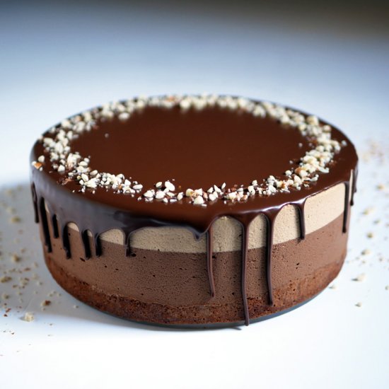 Peanut Butter Chocolate Mousse Cake