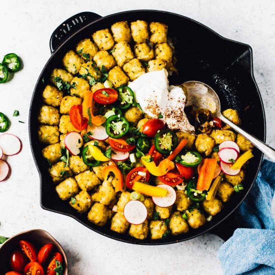 Cheesy Taco Tater Tot Hotdish