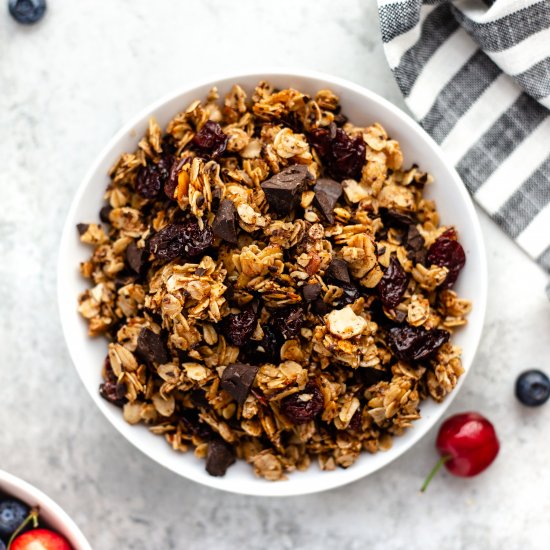 Dark Chocolate Cherry Granola