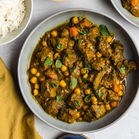 Persian Lamb and Chickpea Stew