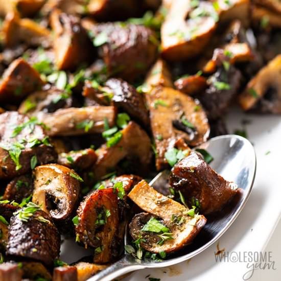 oven roasted mushrooms