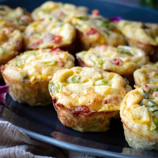 Tomato & Squash Baked Eggs Cups