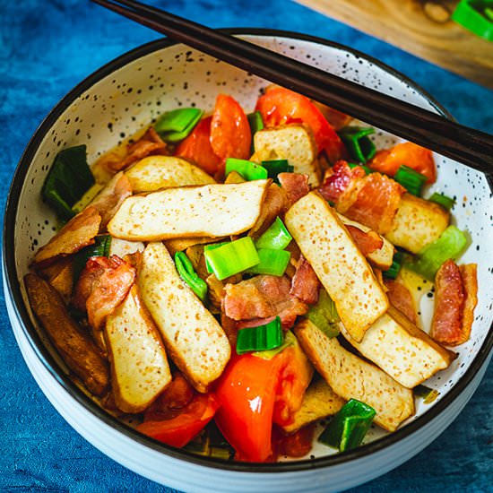 Bacon and Tofu Stir Fry