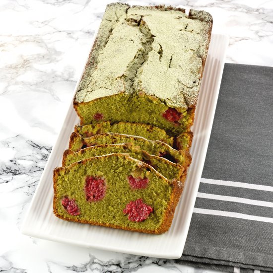 Matcha Raspberry Bread