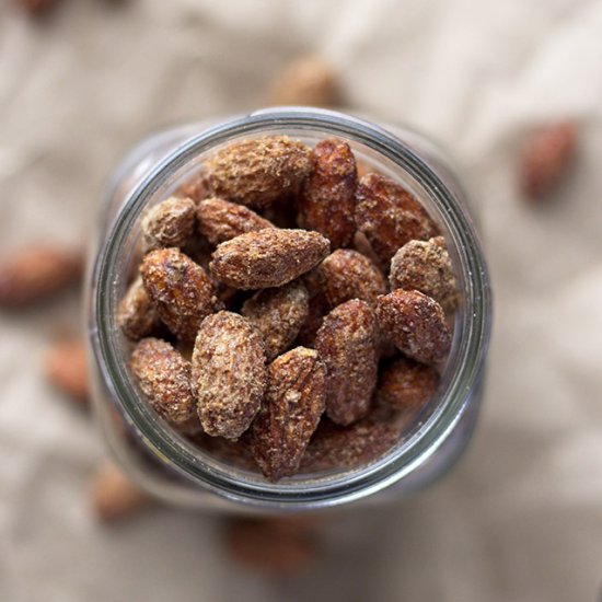 5 Minute Cinnamon Roasted Almonds