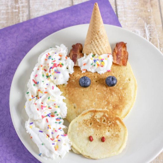 EASY Unicorn Pancakes