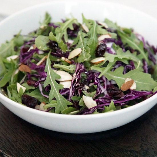 cabbage arugula salad