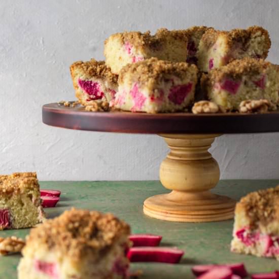 Rhubarb Cream Cake