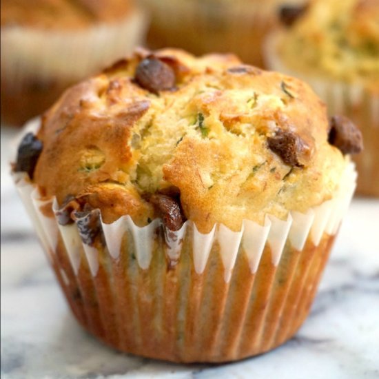 Chocolate Chip Zucchini Muffins