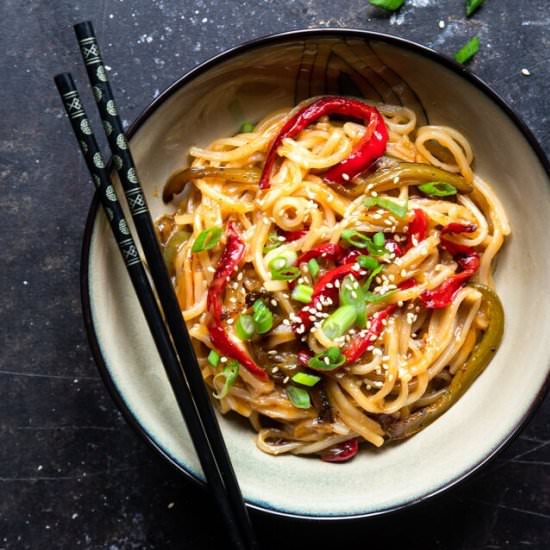 Honey Garlic Instant Pot Noodles