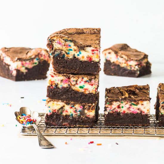 Birthday Cake Brownies