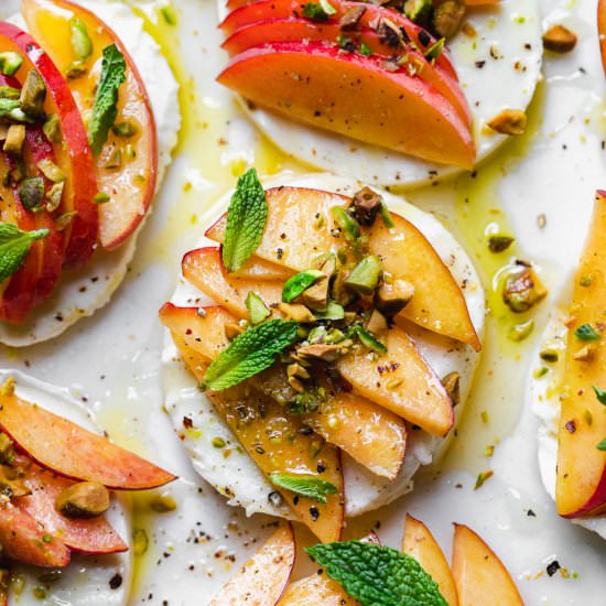 Peach Caprese with Mint