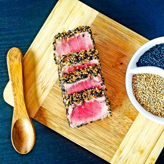 Sesame-Crusted Seared Ahi Tuna