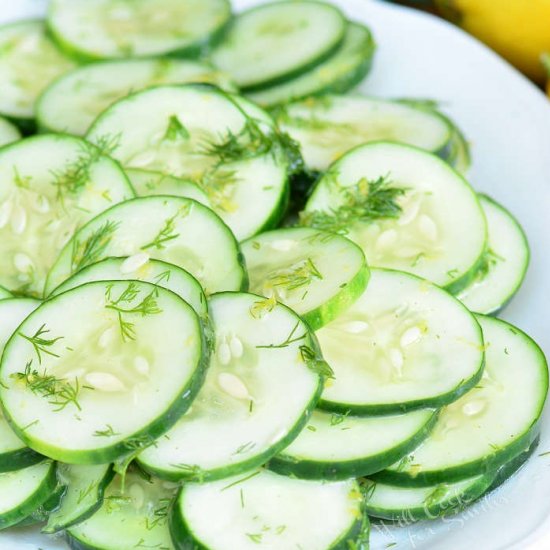 Lemon Dill Cucumber Salad