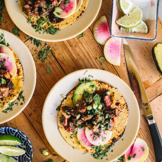 Sous Vide Asian Short Rib Tacos