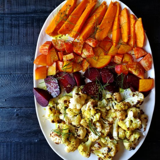 Roasted Vegetables & Turmeric Oil