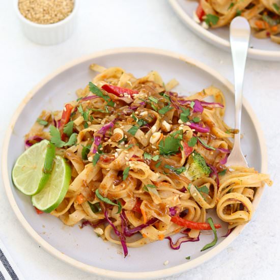 Thai Noodle Salad with Peanut Sauce