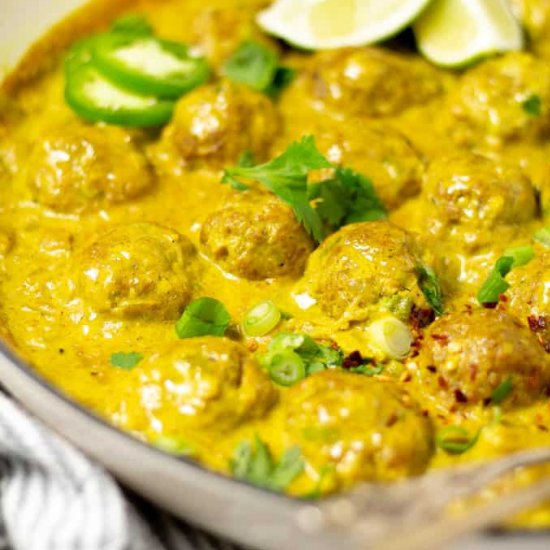 Curry Pork Meatballs