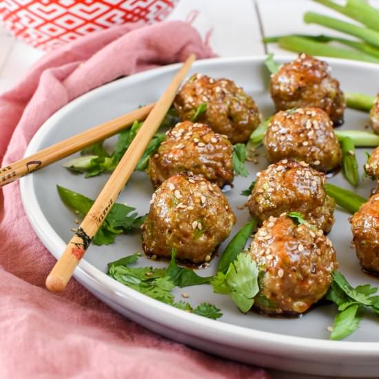 Mango Ginger Turkey Meatballs