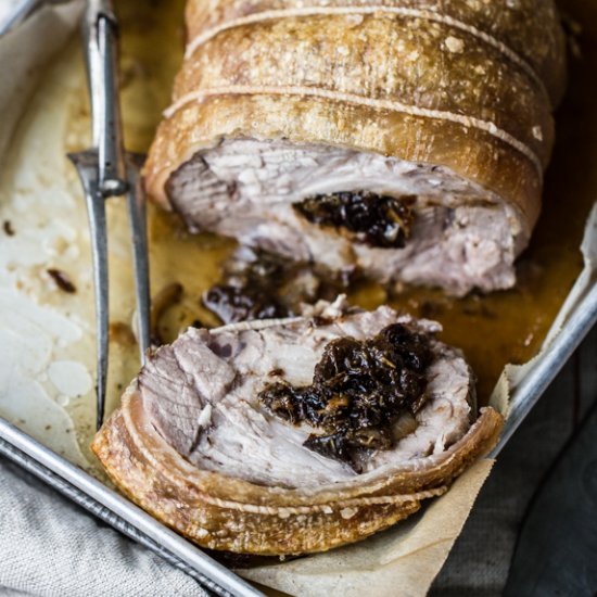 Pork roast with Prunes and Walnuts