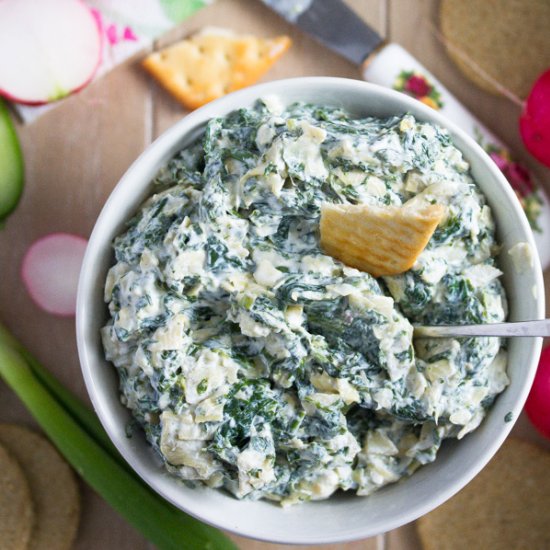 Easy Spinach Artichoke Dip