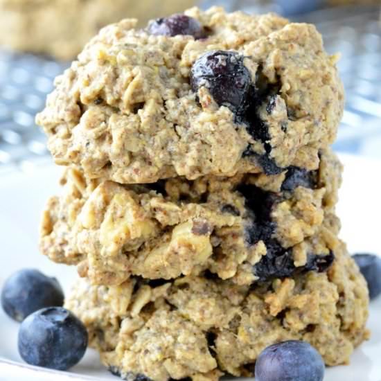 Lemon Blueberry Breakfast Cookies