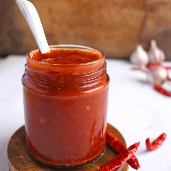 Homemade Schezwan Sauce – Vegan